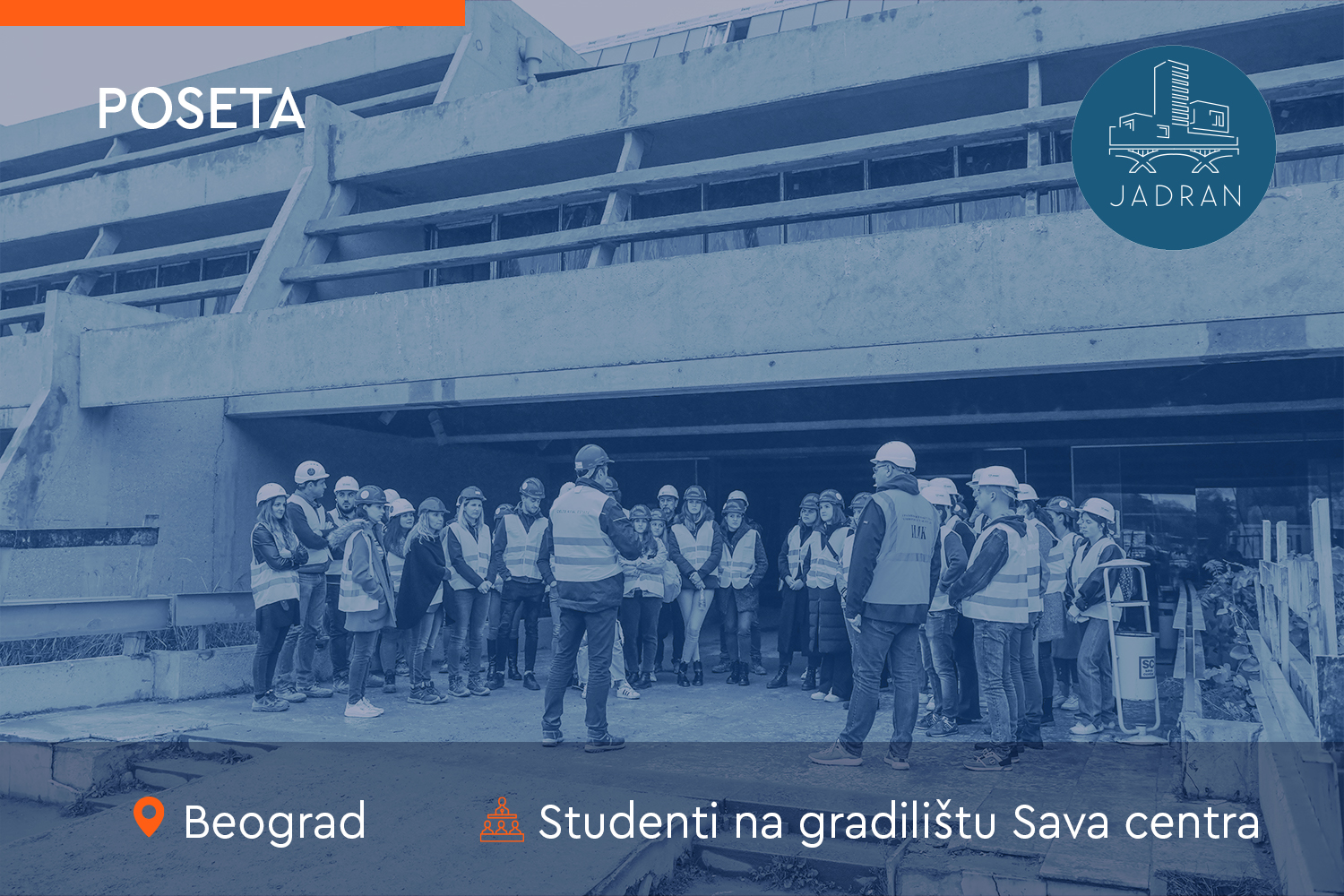 Studenti građevinarstva posetili Sava centar 4 - Jadran d.o.o. Beograd