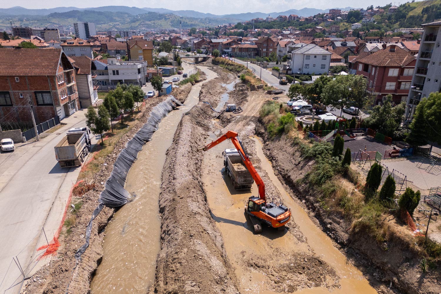 Radovi na rečnom toku u Novom Pazaru 02 - Jadran doo