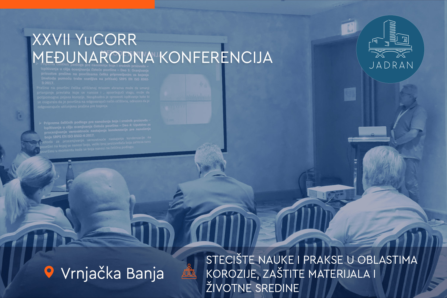 Kompanija Jadran zlatni sponzor XXVII YuCORR konferencije - cover - Jadran doo Beograd